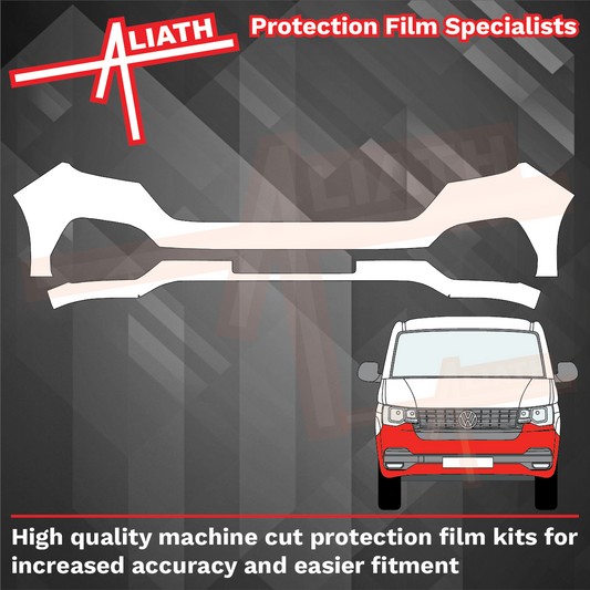 Volkswagen Transporter (Type T6.1) 2019-Present, Front Bumper CLEAR Paint Protection