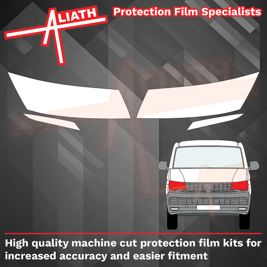 Volkswagen Transporter (Type T6.1) 2019-Present, Headlights CLEAR Paint Protection