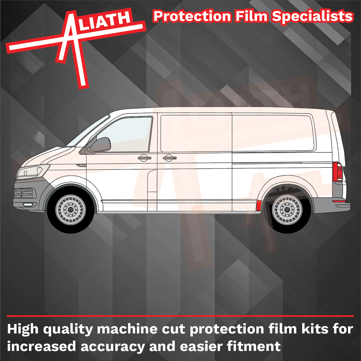 Volkswagen Transporter (Type T6.1) 2019-Present, Rear Arch CLEAR Paint Protection