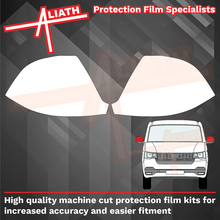 Volkswagen Transporter (Type T6.1) 2019-Present, Mirror Caps CLEAR Paint Protection