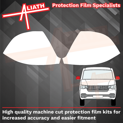 Volkswagen Transporter (Type T6.1) 2019-Present, Mirror Caps CLEAR Paint Protection