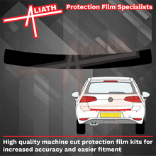 Volkswagen Golf (MK7.5) 2017-2019, Rear Bumper Upper BLACK TEXTURED Scratch Protection