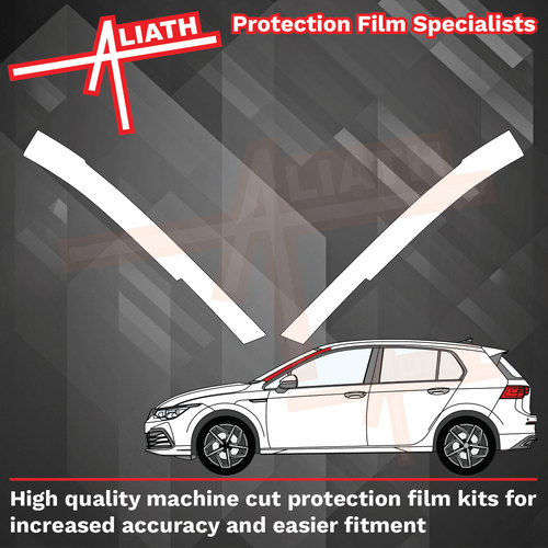 Volkswagen Golf (MK8) 2019-Present, A-Pillars CLEAR Paint Protection
