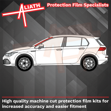 Volkswagen Golf (MK8) 2019-Present, A-Pillars CLEAR Paint Protection