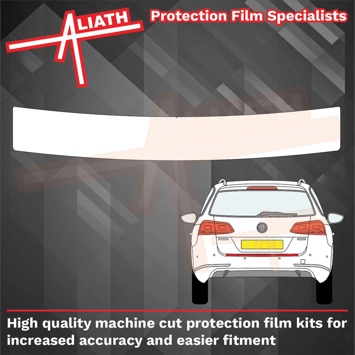 Volkswagen Passat Estate (Type B7) 2010-2015, Rear Bumper CLEAR Paint Protection
