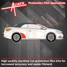 Vauxhall Cascada 2013-2019, Rear QTR / Wing Arches CLEAR Stone Protection
