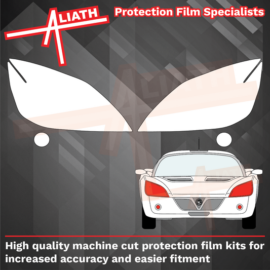 Vauxhall VX220 / Opel Speedster 2000-2005, Headlights & Fog Lights CLEAR Paint Protection