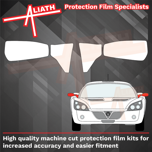 Vauxhall VX220 / Opel Speedster 2000-2005, Door mirror covers CLEAR Paint Protection