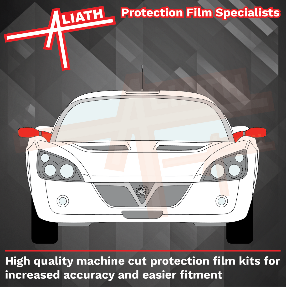 Vauxhall VX220 / Opel Speedster 2000-2005, Door mirror covers CLEAR Paint Protection