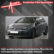 Volkswagen Golf (MK8) 2019-Present, Rear Bumper Upper BLACK TEXTURED Paint Protection