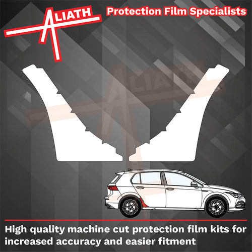 Volkswagen Golf (MK8) 2019-Present, Rear QTR Arches CLEAR Paint Protection
