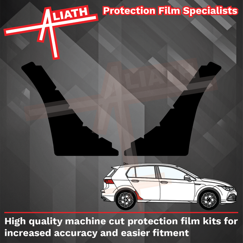 Volkswagen Golf (MK8) 2019-Present, Rear QTR Arches BLACK Paint Protection