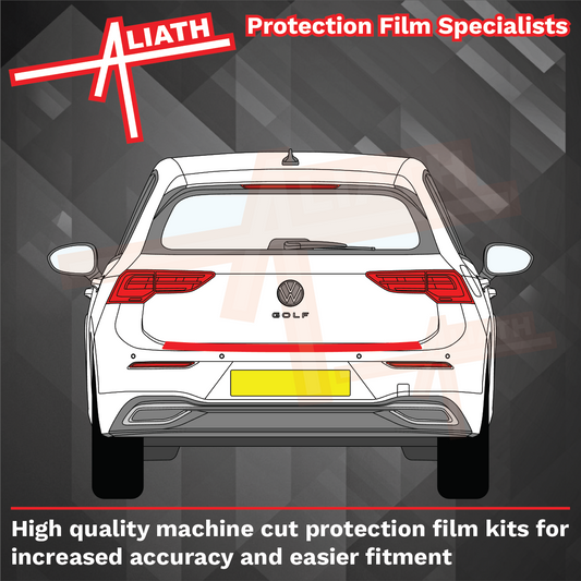 Volkswagen Golf (MK8) 2019-Present, Rear Bumper Upper CLEAR Paint Protection