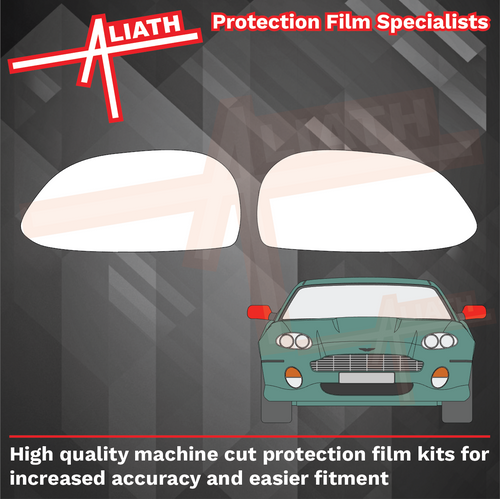 Aston Martin DB7 1994-2004, Door Mirror Caps CLEAR Paint Protection