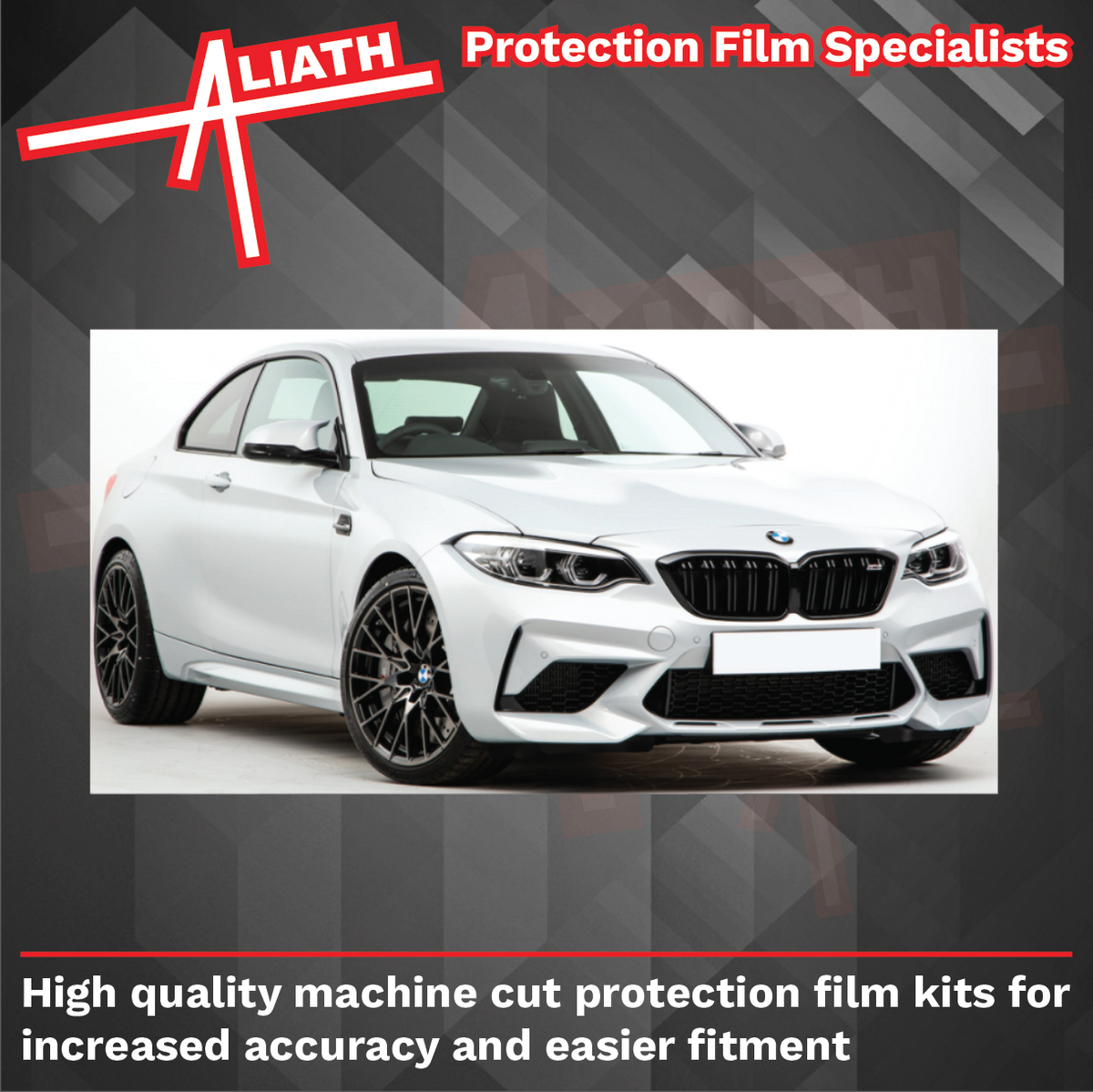 BMW 2-Series M2 Competition (Type F87) 2018-2021, Door Mirror Caps CLEAR Paint Protection