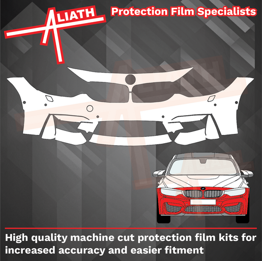 BMW M4 (Type F32 F33) 2013-2020, Front Bumper CLEAR Paint Protection