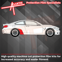 BMW 4-Series / M4 (Type F32 F33) 2013-2020,  Rear QTR Arch & Sill BLACK TEXTURED Paint Protection