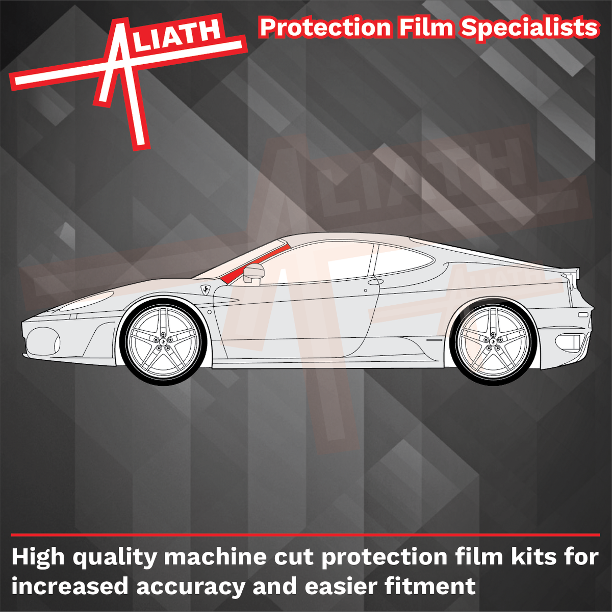 Ferrari F430 430 2004-2009, A-Pillars CLEAR Paint Protection