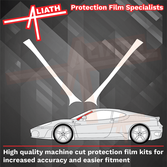 Ferrari F430 430 2004-2009, A-Pillars CLEAR Paint Protection