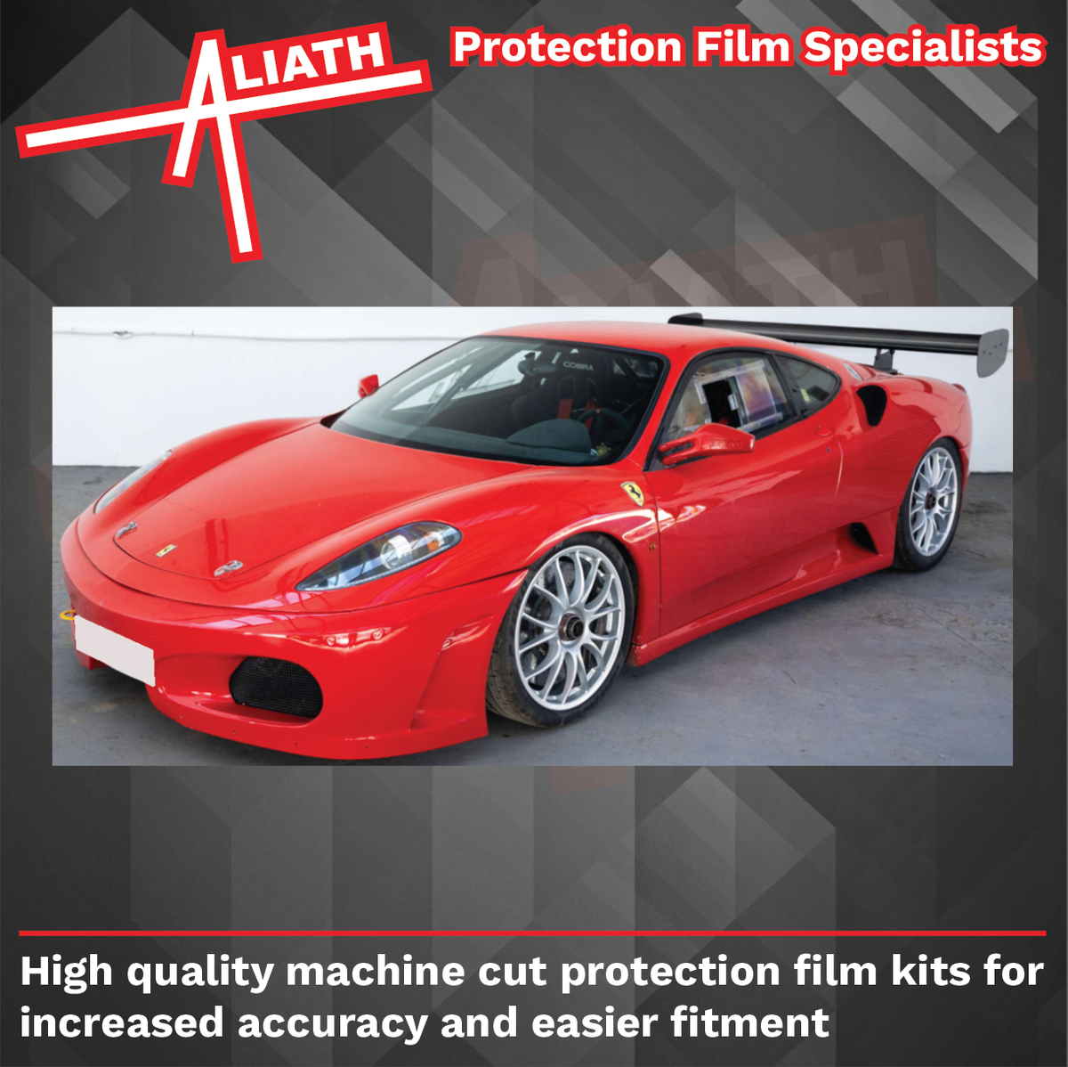 Ferrari F430 Challenge 2004-2009, Front Bumper CLEAR Shield