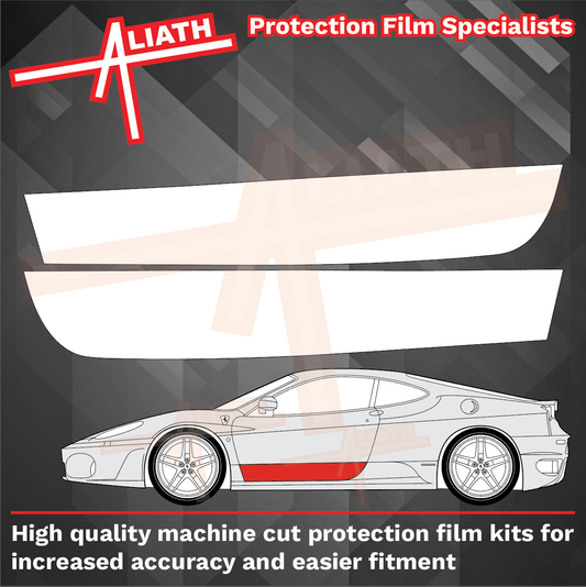Ferrari F430 430 2004-2009, Lower Door Section CLEAR Paint Protection
