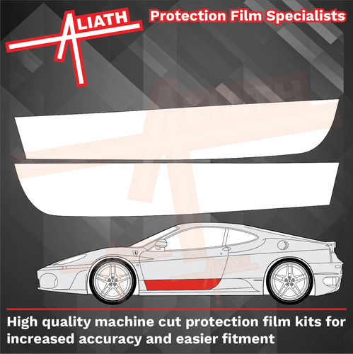 Ferrari F430 430 2004-2009, Lower Door Section CLEAR Paint Protection