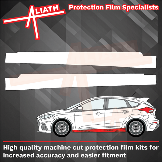 Ford Focus RS MK3 (2016-2020) Side Sill Skirt Trims CLEAR Paint Protection