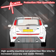 Ford Focus RS (Mk2) 2009-2012, Rear Bumper Upper BLACK Paint Protection