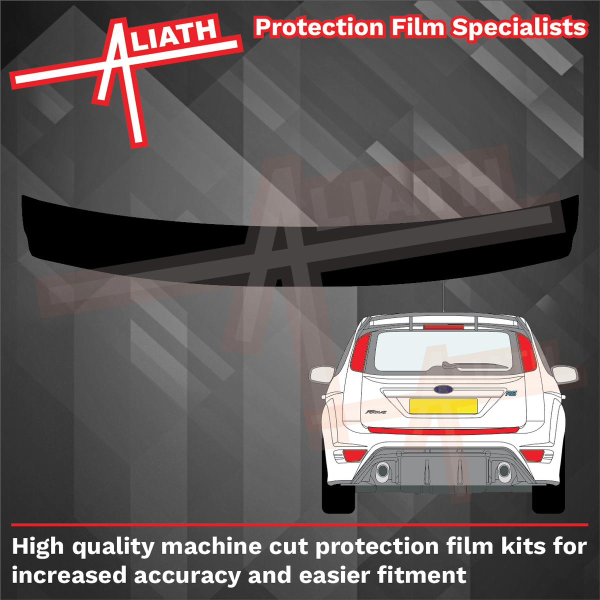Ford Focus RS (Mk2) 2009-2012, Rear Bumper Upper CARBON Paint Protection