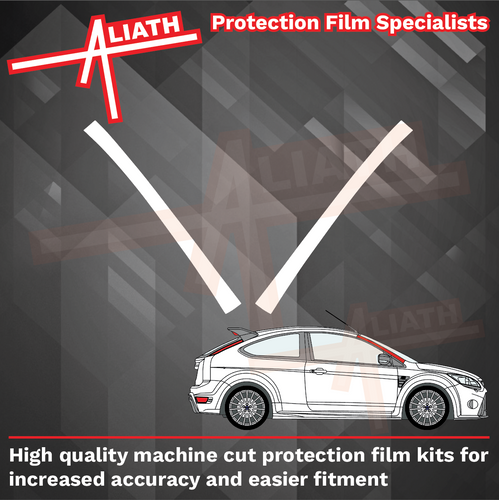 Ford Focus RS (Mk2) 2009-2012, A-Pillars CLEAR Paint Protection
