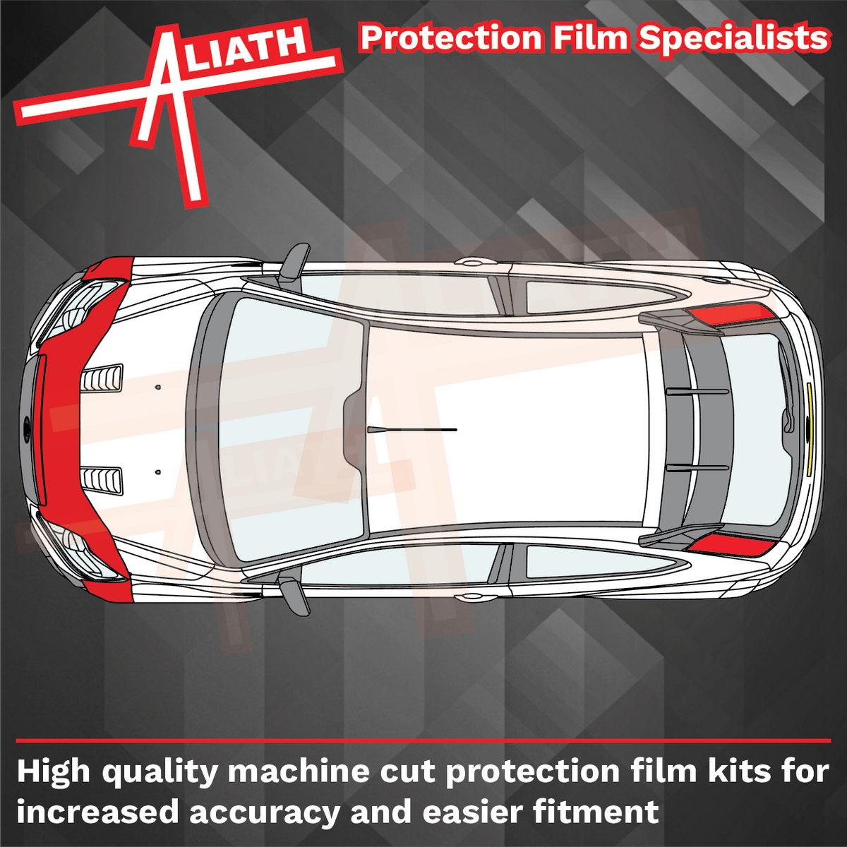Ford Focus RS MK2 (CB4) 2009-2012 Bonnet & Wings CLEAR Paint Protection