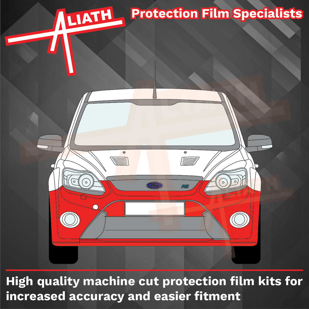 Ford Focus RS (Mk2) 2009-2012, Front Bumper CLEAR Paint Protection