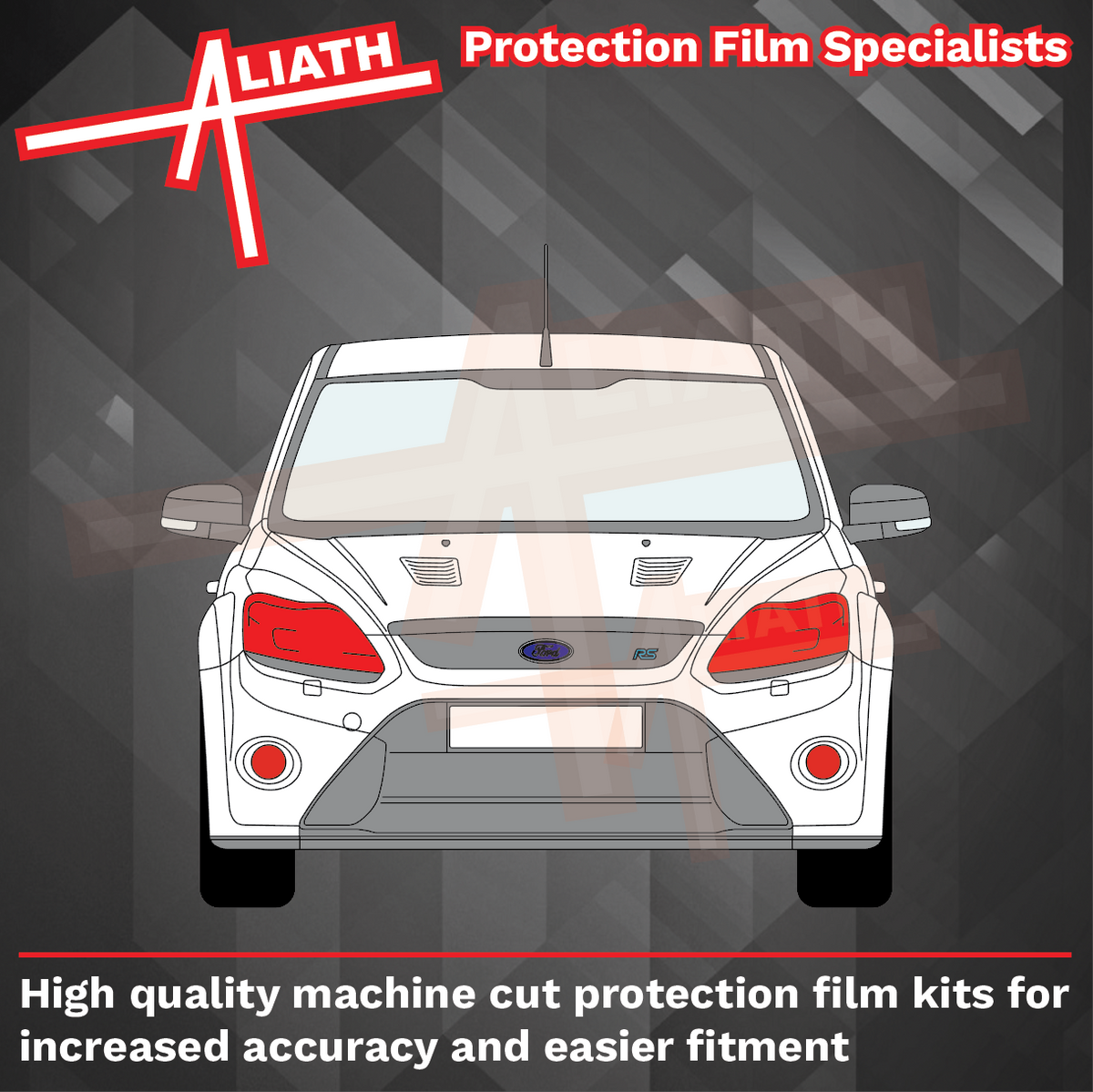 Ford Focus RS (Mk2) 2009-2012, Headlights CLEAR Paint Protection