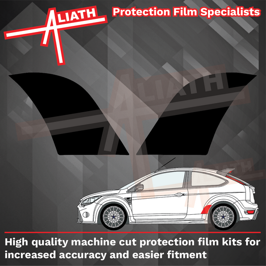 Ford Focus RS (Mk2) 2009-2012, Rear Arches BLACK Paint Protection
