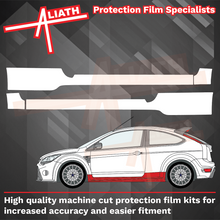 Ford Focus RS (Mk2) 2009-2012, Side Sill Skirt Trims CLEAR Paint Protection