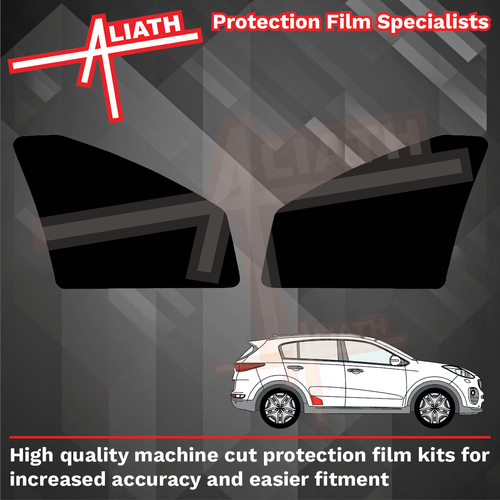Kia Sportage 2016-2021, Rear Door Lower Arch OE Style BLACK Paint Protection