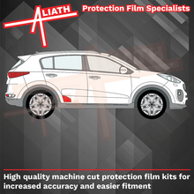 Kia Sportage 2016-2021, Rear Door Lower Arch OE Style CLEAR Paint Protection