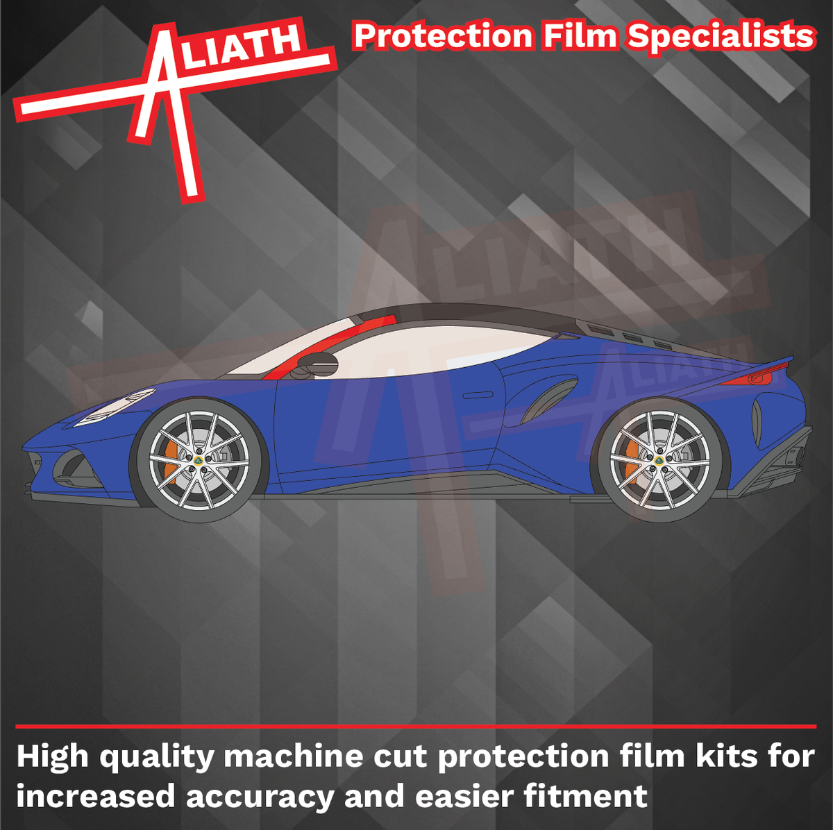 Lotus Emira 2022-Present, A-Pillars CLEAR Paint Protection