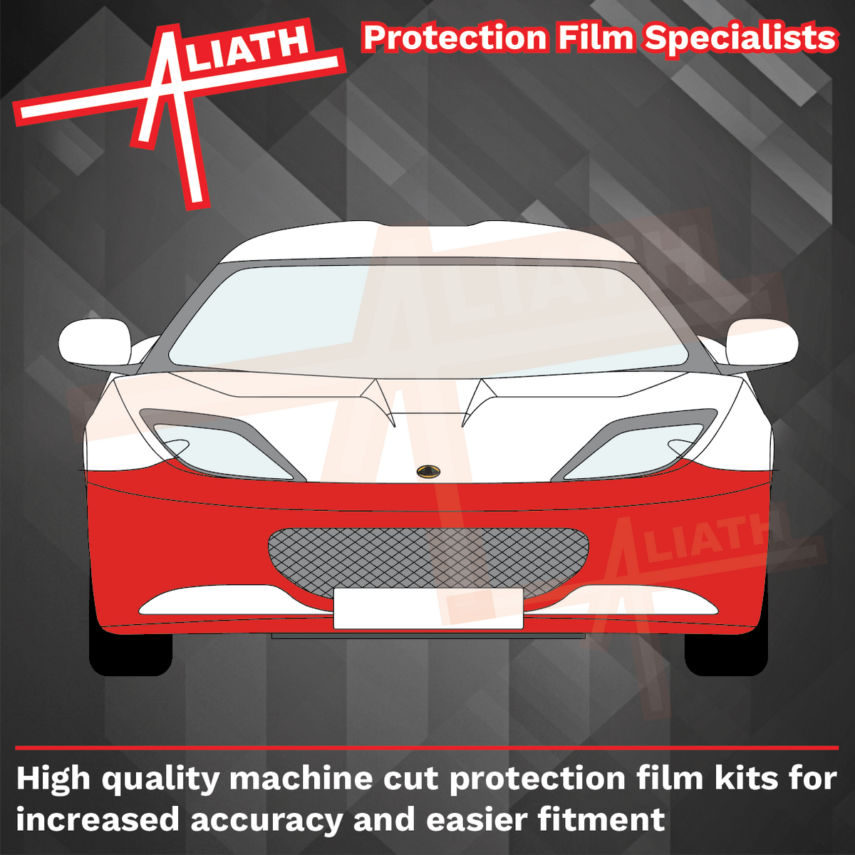 Lotus Evora 2009-2022, Front Bumper CLEAR Paint Protection