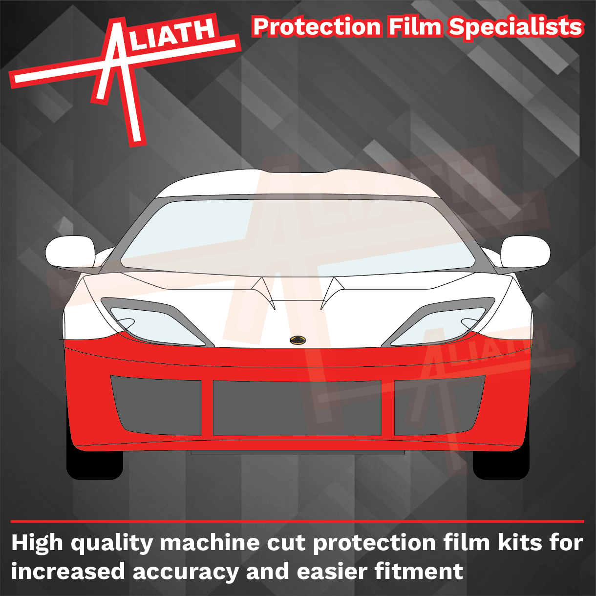 Lotus Evora 410 / 400 Sport 2016-2022, Front Bumper CLEAR Paint Protection