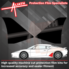 Lotus Evora 2009-2022, GT430 Rear Sill Skirt Arch OE Style BLACK TEXTURED Paint Protection