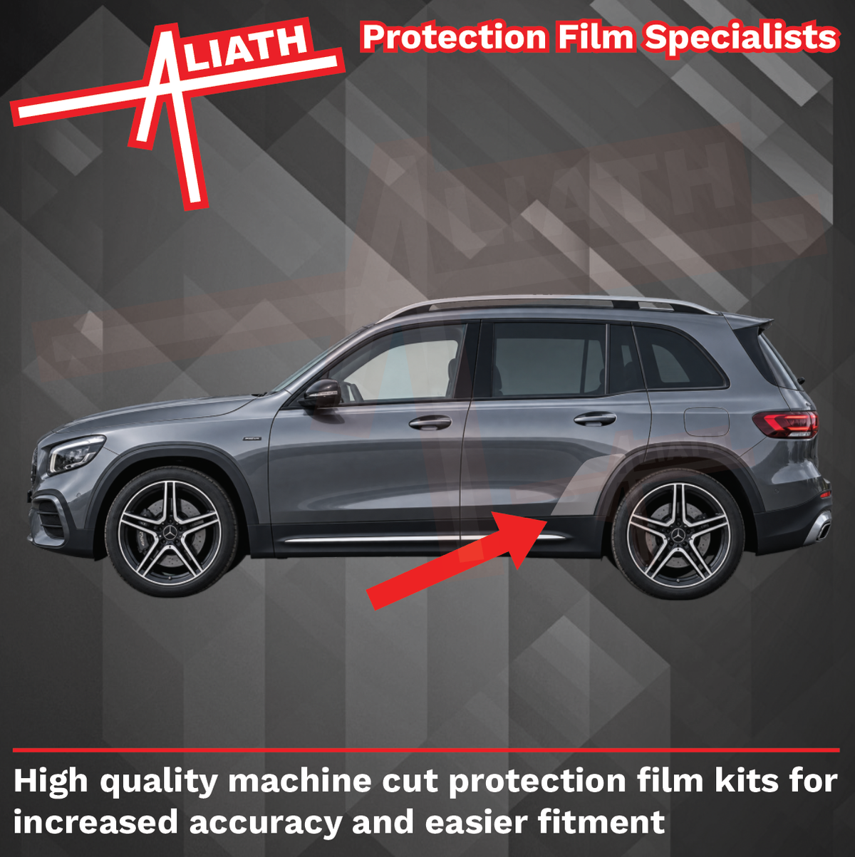 Mercedes-Benz GLB (X247) 2020-2026, Rear Door Arch CLEAR  Paint Protection