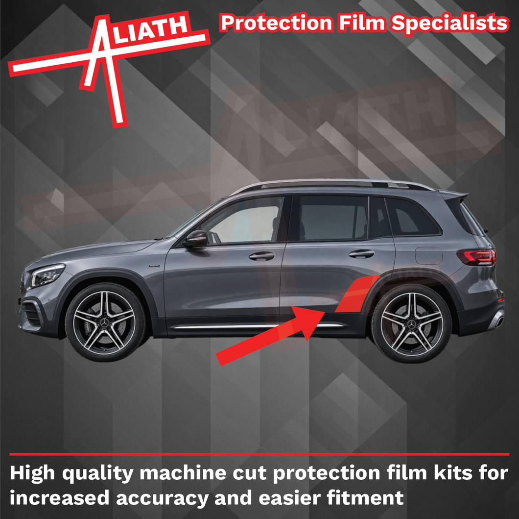 Mercedes-Benz GLB (X247) 2020-2026, Rear Door Arch BLACK  Paint Protection
