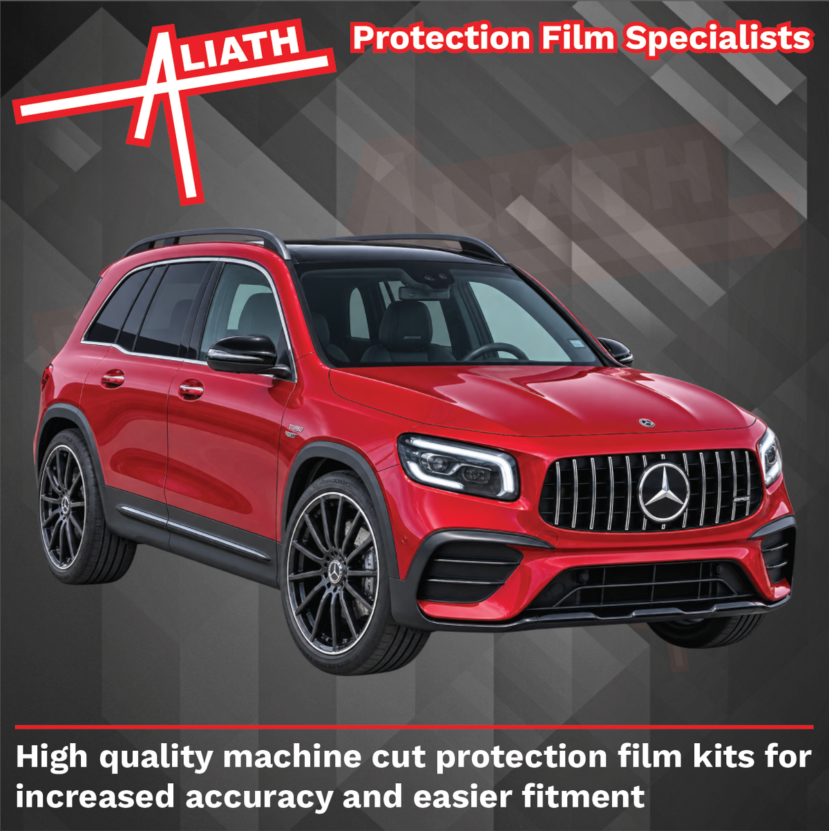 Mercedes-Benz GLB 35 AMG & AMG Line (X247) 2020-2024, Front Bumper CLEAR Paint Protection