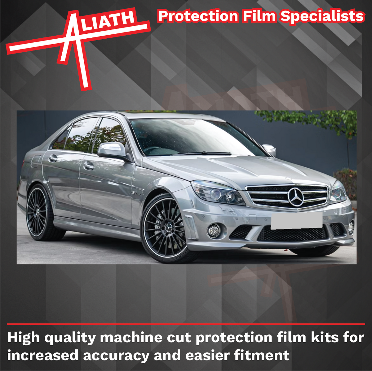 Mercedes C-Class (W204) 2007-2014, Rear Arches CLEAR Paint Protection