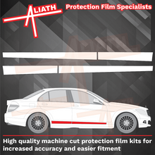 Mercedes C-Class (W204) 2007-2014, Lower Doors CLEAR Paint Protection