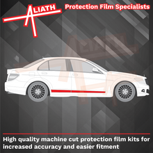 Mercedes C-Class (W204) 2007-2014, Lower Doors CLEAR Paint Protection