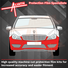Mercedes-Benz C Class AMG Sport (W204) 2011-2014 Front Bumper CLEAR Stone Protection