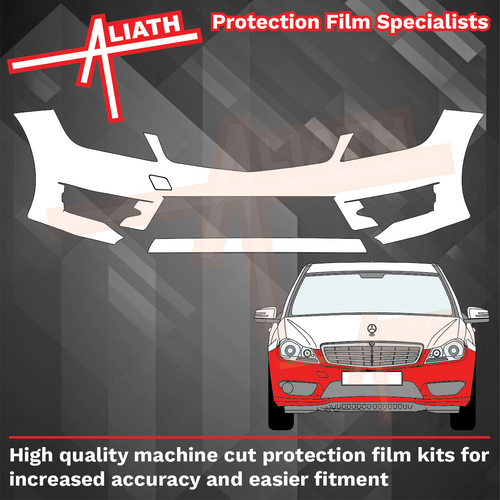 Mercedes-Benz C Class AMG Sport (W204) 2011-2014 Front Bumper CLEAR Stone Protection