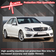 Mercedes-Benz C Class (W204) 2011-2014 Headlights CLEAR Stone Protection